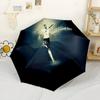 Podolski's Dynamic Moment Outdoor Automatic Umbrella Compact 8-Rib Design Durable Plastic & Iron All-Season Travel Elegant Umbrella