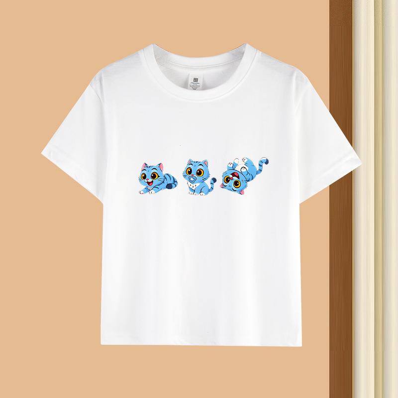 Kpop Korean Wave Witch Hunt printed T-shirt short sleeved children's clothing