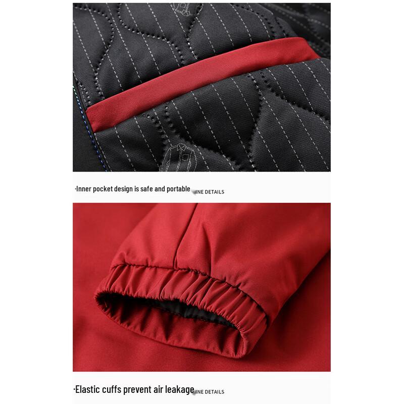 PLAYBOY Men's Stand-Collar Padded Jacket