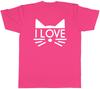 I Love Cat Unisexs Unisex TShirt Tee