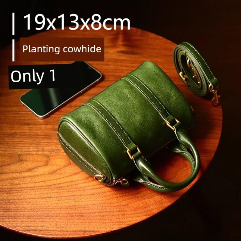 [Clearance Special Offer] First Layer Cowhide Women Bag Genuine Leather Bag Skeleton-Skin