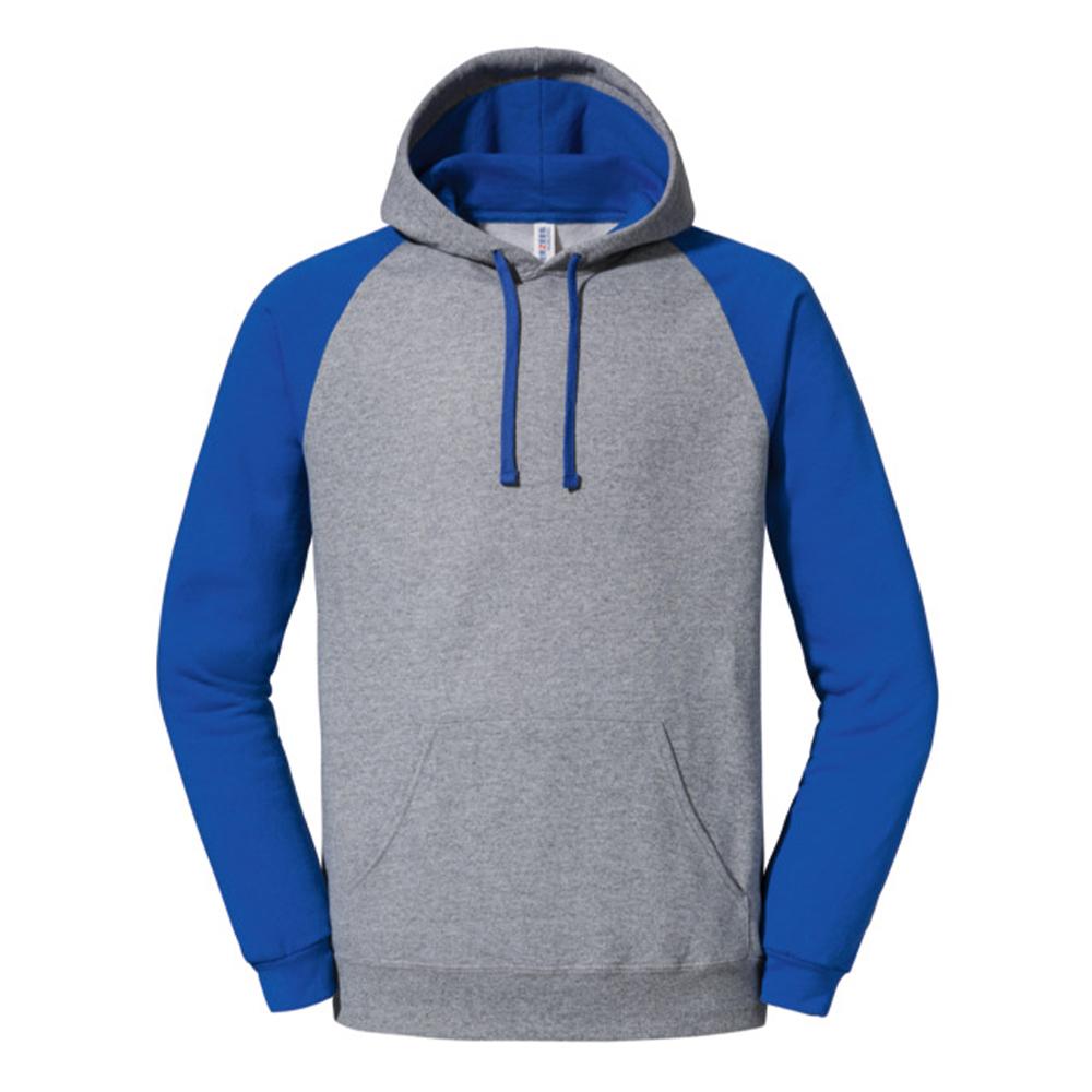 Jerzees Mens Colour Block Nublend Raglan Hoodie