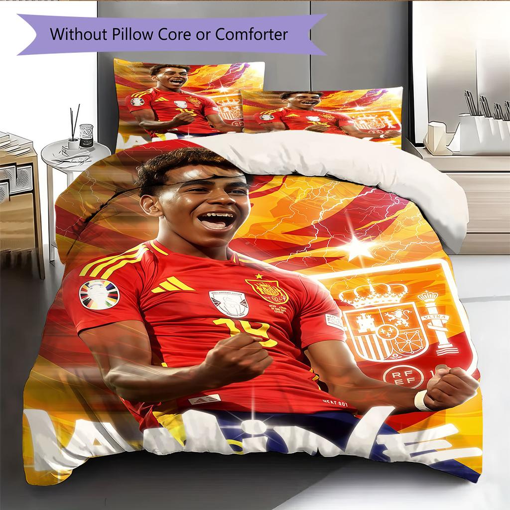 Lamine Yamal Dream Bedding Quilt Set Quilt Cover Pillowcase Home Decoration Birthday Gift (1 * duvet cover + 2 * pillowcase, without core)