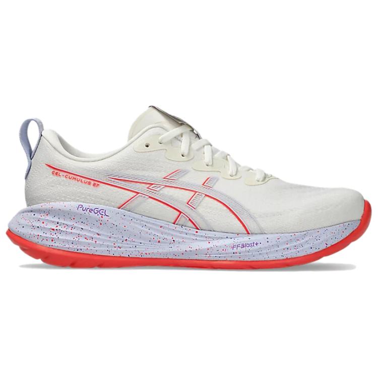 Asics Gel-Cumulus 27 Tokyo Classic Versatile Running Shoes Men Sneakers White 1011C186-500