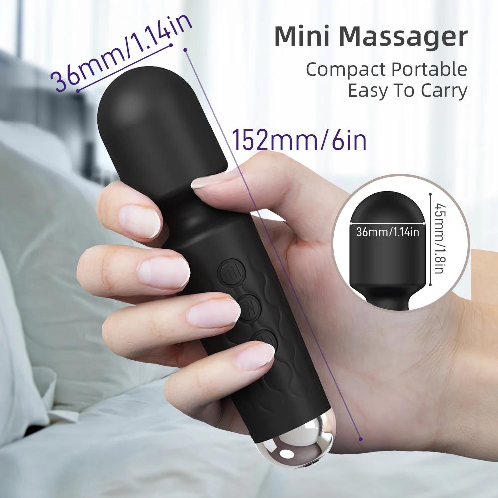 Powerful AV Vibrator for Women 20 Speeds G Spot Clitoris Stimulator Magic-Wand Anal Dildo Female Masturbation Adult Sex Toys