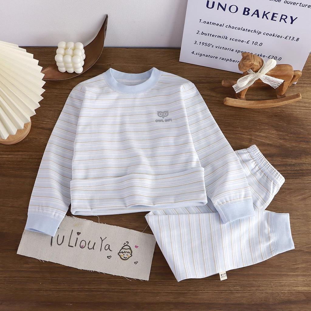 Children's Pure Cotton Sleeveless Pajama Set - Autumn/Winter