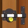 Barn Door Lock, Fence Door Lock, Double-sided Lock, 5 Keys Provided, Suitable For Wooden Doors And Metal Doors