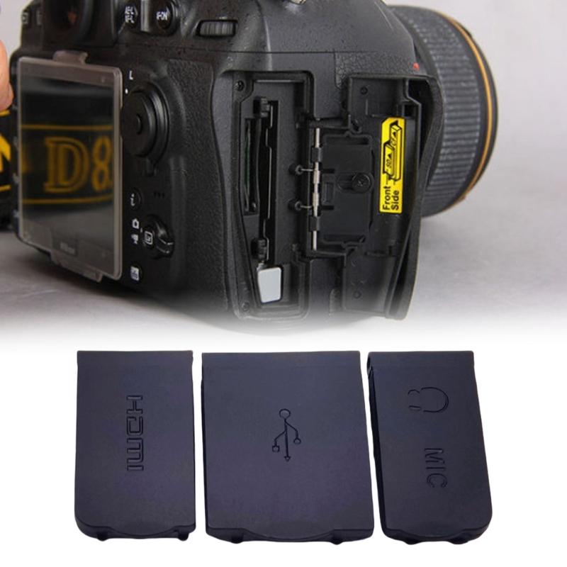 Protective Dust Caps Dirtptoof Cover Replacement for D810 DSLR Camera Precision Fit Rubber Dust Cover Set