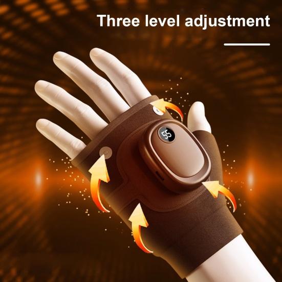1 Pair Winter Electric Heated Adjustable USB Display 3 Temps Gloves LCD Rechargeable Thermal Cold