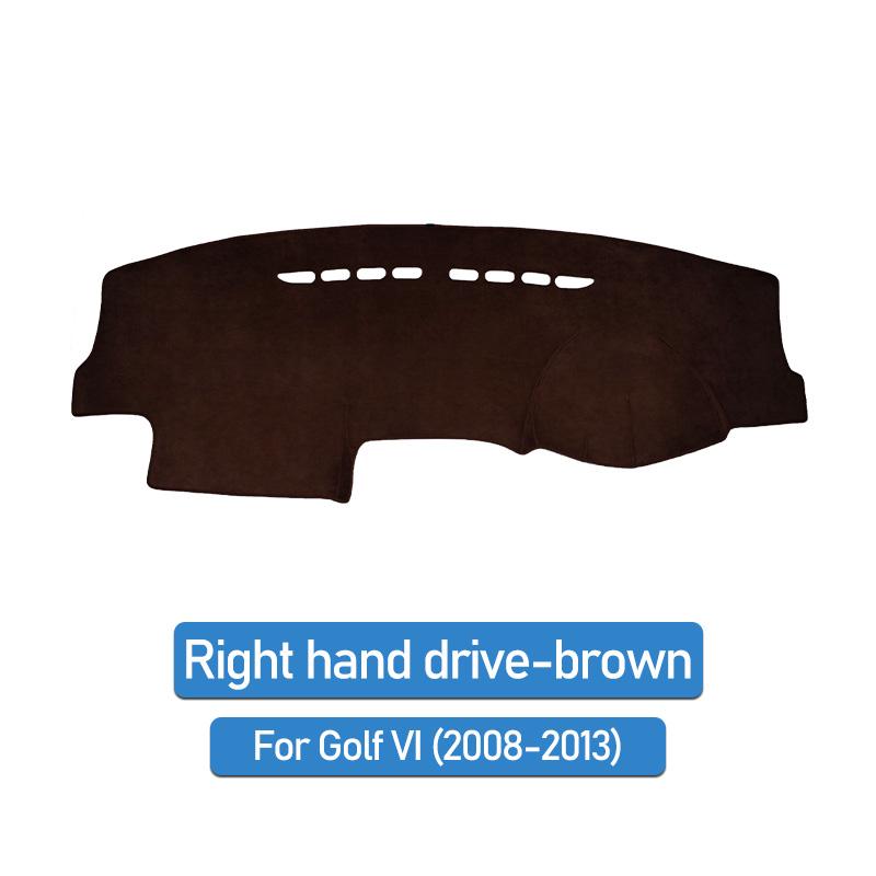 AIRSPEED for Volkswagen VW Golf 6 MK6 GTI 5K1 Accessories Flannel Car Anti Slip Anti UV Mat Dashboard Cover Pad Dashmat Carpet