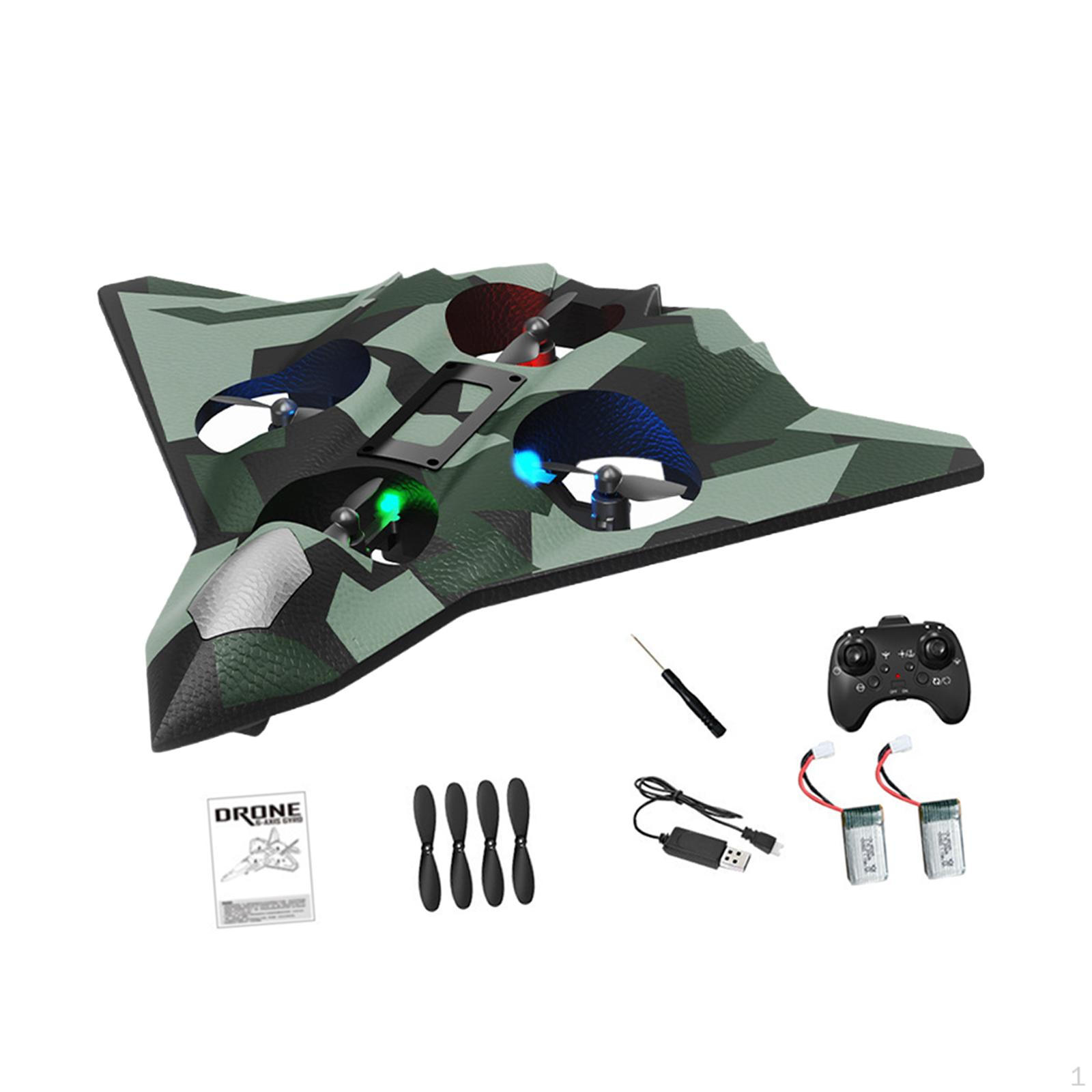 

Foam Remote Control Airplane Fighter Jet Model Roll Gifts for Kids Boys Portable Lightweight Hobby зелений