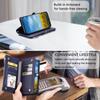 For Samsung Galaxy S26 Edge Case TPU + PU Leather Wallet Phone Cover with Wrist Strap