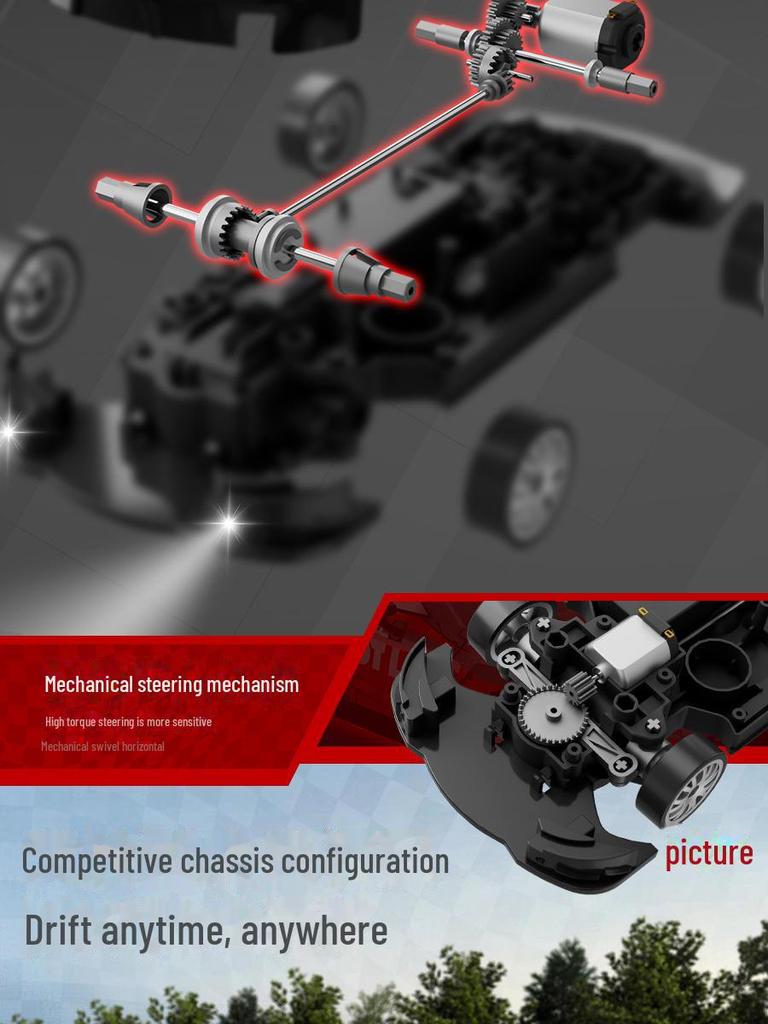 1/20 Scale 2.4G RC High-Speed Drift Off-Road 4WD Electric Toy Car for Kids