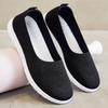 Summer mother shoes new women's shoes casual flat single shoes one pedal breathable soft sole old Beijing cloth shoes women