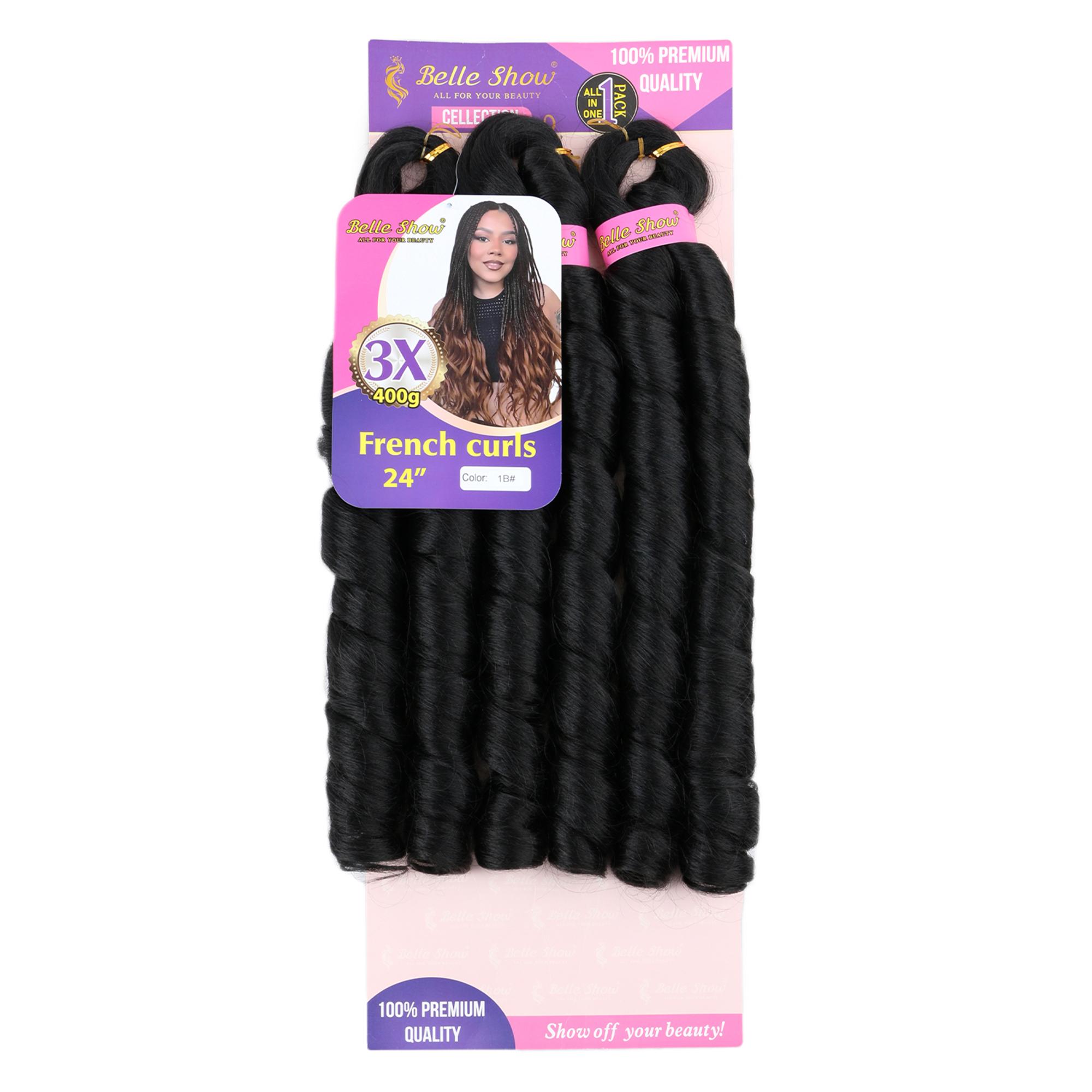 French Curls Braiding Hair 24Inch Synthetic