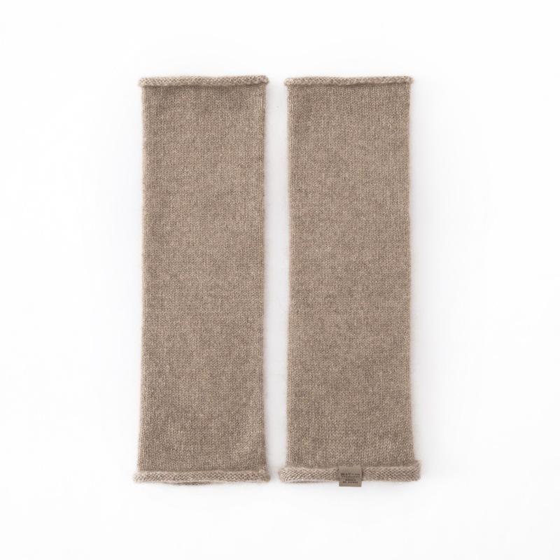 Women's 100% Pure Cashmere Long Sleeve Chunky Knit Warm Gloves - Versatile Solid Color