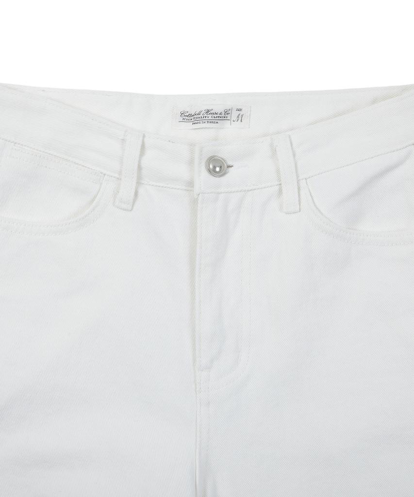 COTTON BELL Cotton Tapered Pants - White