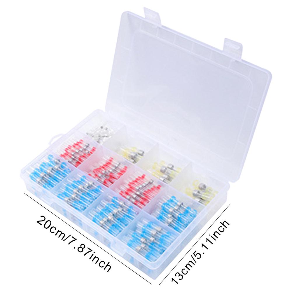 50/200/320pcs Mixed Solder Seal Wire Connector Electrical Wire Butt Connectors Splice Wire Terminals for Automotive Marine Boat