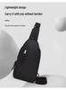 Men's Casual Crossbody Chest Bag - Large Capacity, Lightweight, Fashionable Sports Backpack for Mobile Phones