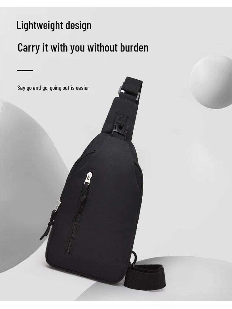 Men's Casual Crossbody Chest Bag - Large Capacity, Lightweight, Fashionable Sports Backpack for Mobile Phones