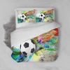 Football Duvet Cover Set Comforte Printed Cartoon Twin Size Bedding Sets Christmas Gifts 3-piece