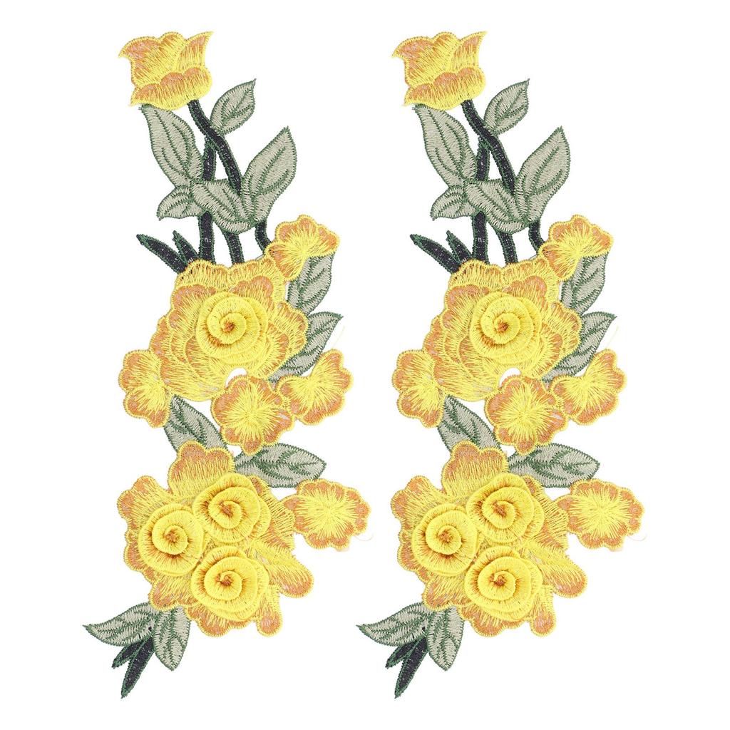 Embroidered Patch Sew On Flower Cotton Environmental Unique DIY Clothing Accessories for Vests Hats