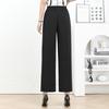 Plus Size Straight Leg Pants Women's Elastic Waist Loose Pants Street Women's Casual Clothing Home Trousers