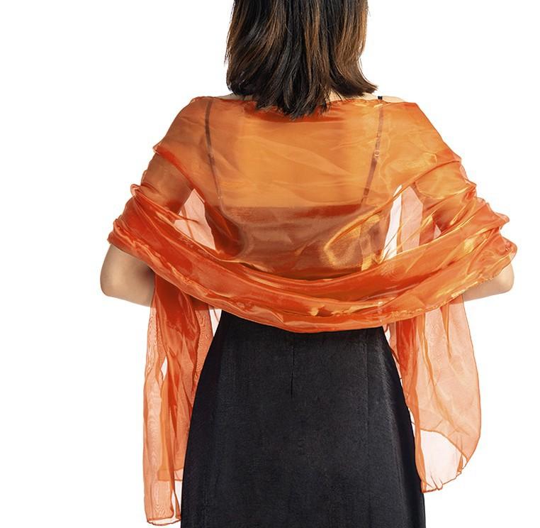 Elegant Women's Luster Scarf Fashion Imitation Silk Evening Party Shiny Shawl Scarves