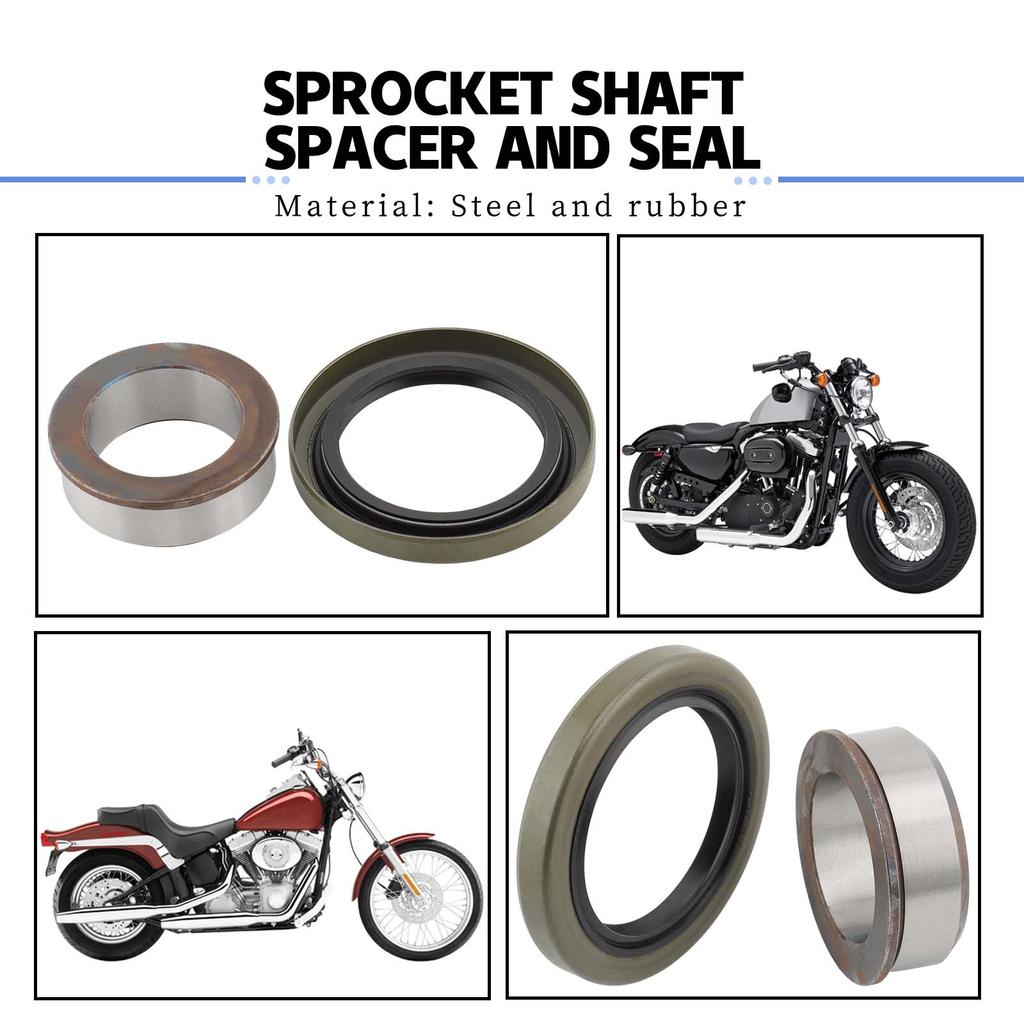 Kit Distanziale e Paraolio Albero Pignone Moto Adatto Per Harley BigTwin Shovelhead Evo FX FXD FXR FXST FL FLT FLST 1970-1998 24002-70