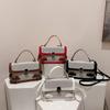 Today's popular bags, women's bags, fashion locks, shoulder handbags, foreign style color matching messenger small square bags