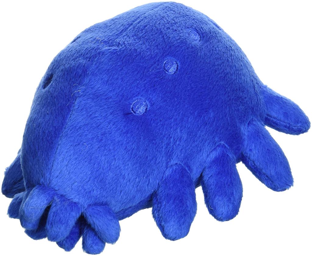 Shinkai-san Series Bear Sea Cucumber Plush Toy, 16cm Long, Blue