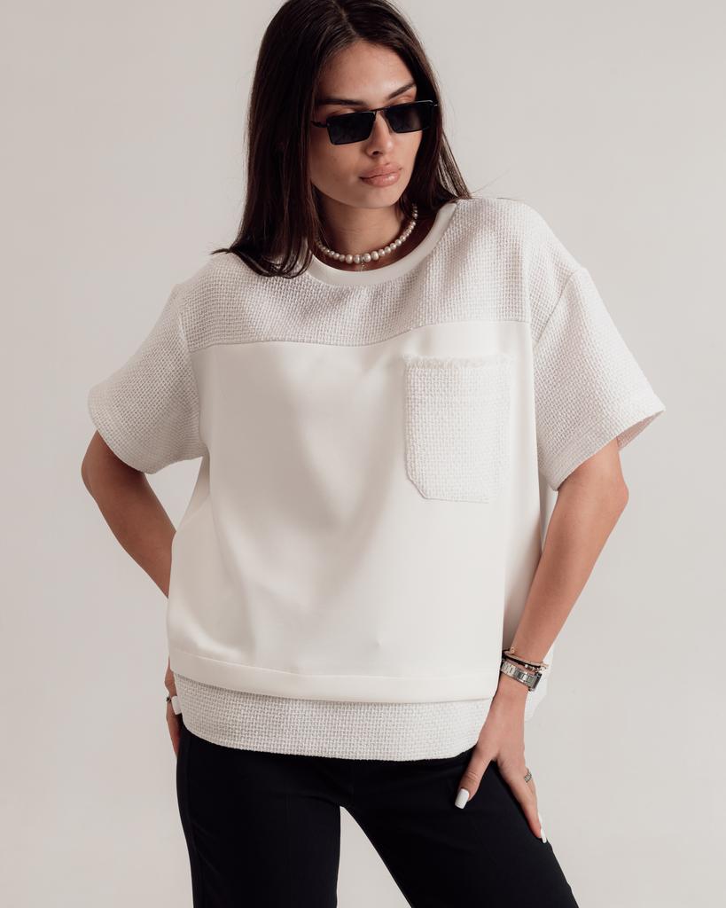 Blus Phardi 3725 42 mjölk