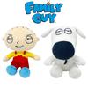 צעצוע קטיפה Family Guy חיה ממולאת מצוירת מצחיקה למעריצים 18*18 ס"מ קטיפה קצרה מילוי כותנת PP אריזת שקית רשת דמויות מצחיקות