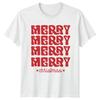 Merry Merry Merry Merry Christmas Holidays Unisexs Unisexs Graphic Tee