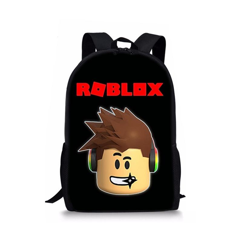 Plecak Roblox o dużej pojemności i z płynnie działającymi podwójnymi zamkami błyskawicznymi do szkoły i podróży