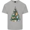 Cat Christmas Tree Unisexs Light Cotton TShirt