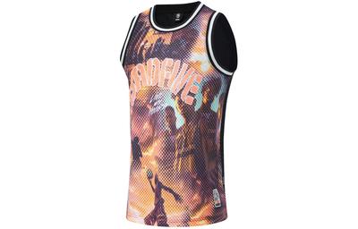 Basketball Collection Basketball Jersey Men's Multicolor Photo Print On Black AAYU103-3