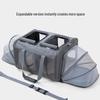 Pet Transport Cage: Breathable, Expandable Car Cage for Dogs and Cats