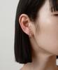 Novice Tokyo Cz Hinged Hoop Pierce Surgical Cz Hinged Hoop Pierce [Stainless] / Silver