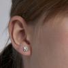 Boucles d'oreilles - LUXENTER - Essential Medium - Argent 925 - Zircon pavé - Plaqué rhodium