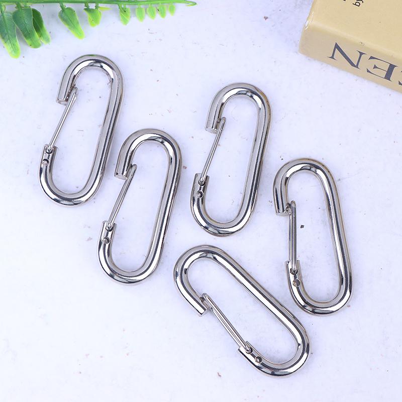 1/3/5 Stück Metall Oval Schlüsselanhänger Karabinerhaken Schnapphaken Federöffnende Schnallen Für DIY Hundekettenverbinder Anhänger Taschenschlüsselanhänger