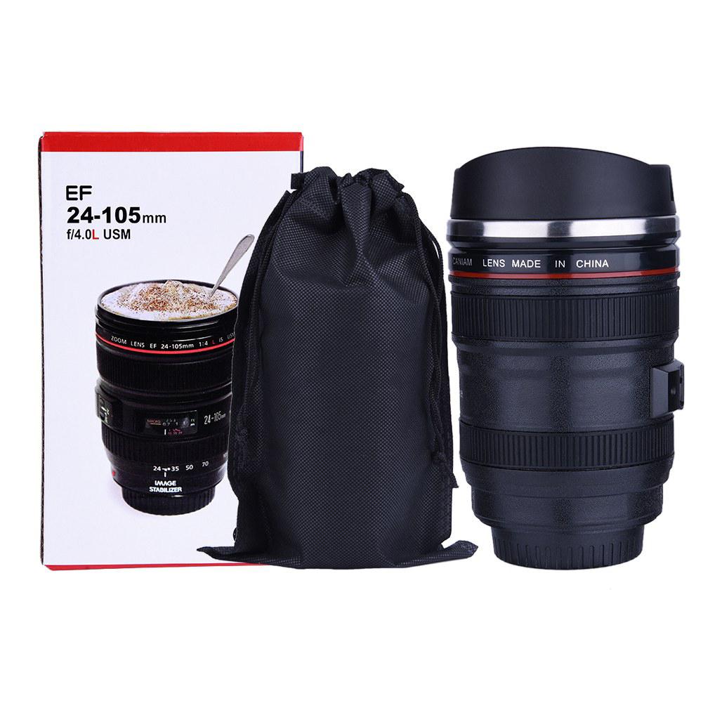 Insulated Flask 6Types  Camera Lens Shaped Insulation Cup Stainless Steel Insulated Travelling Flask Travelling Flask