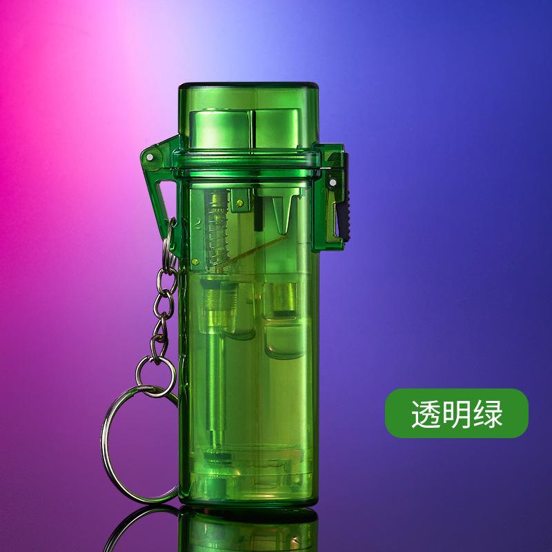 A Blue Flame Lighter That Is Not Afraid of Wind and Rain with One Machine and Five Uses Creative Transparent Smoking Accessories