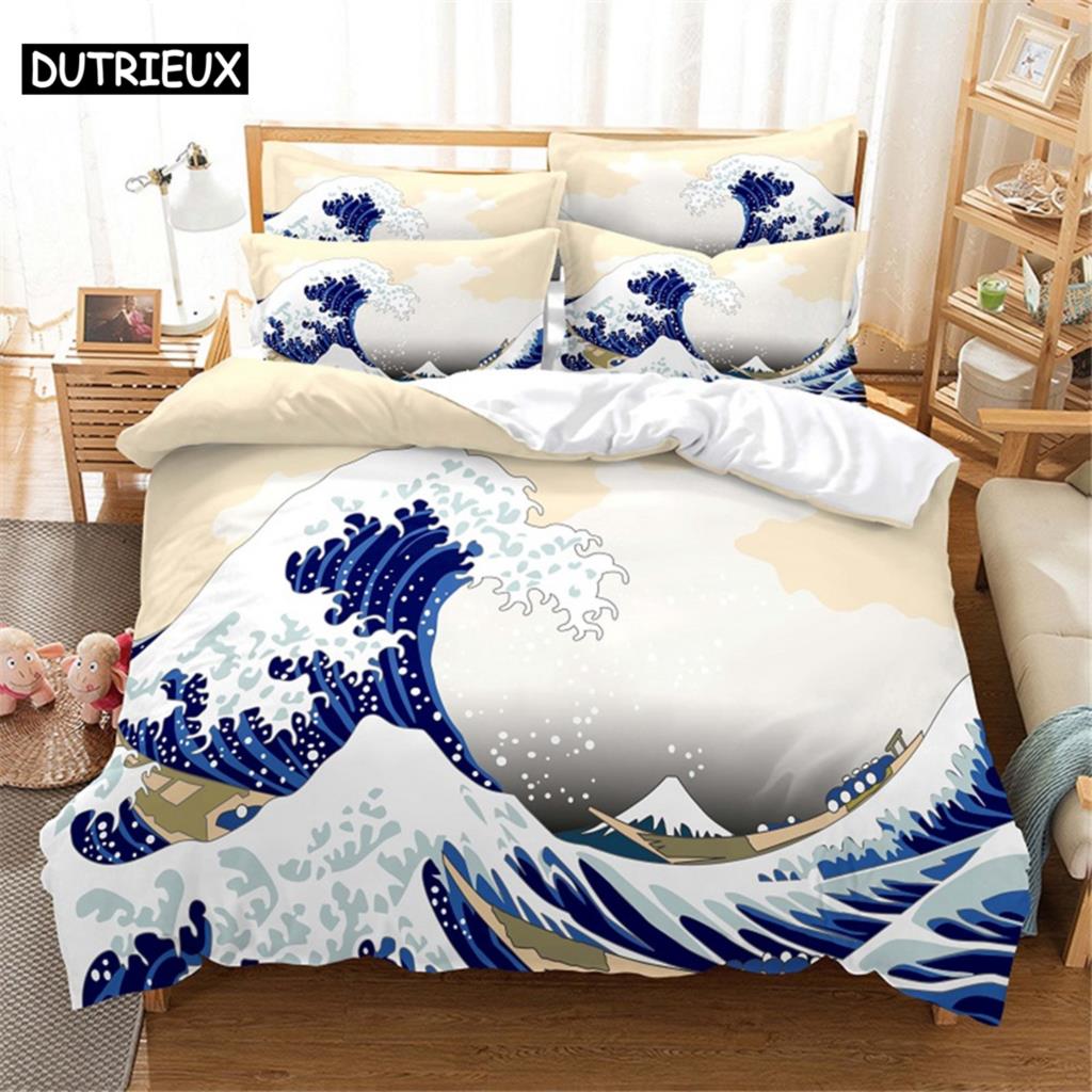 

3D Printed Queen Size 3D Anime Themed Duvet Cover Bedding Set for Bedroom (135x200cm)&set