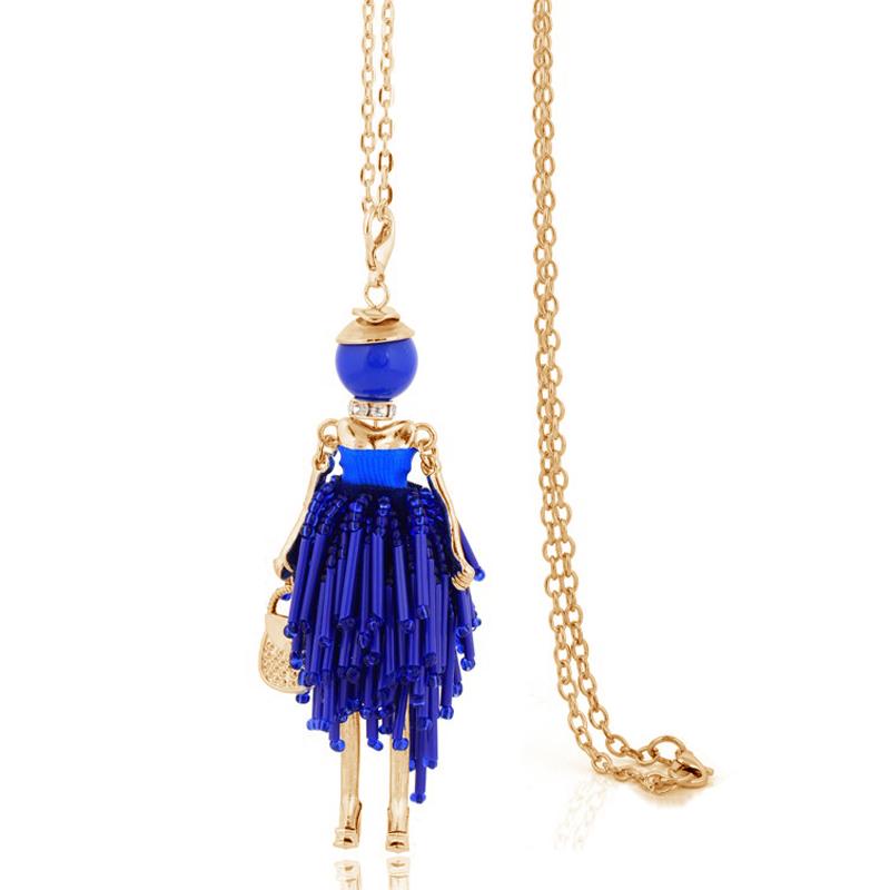 Lovely Fashion Women Tassel Necklace Trendy Pendant For Lady Charm French Female Jewelry Store Christmas Gift Wholesale