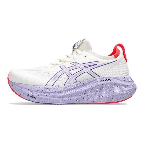 Asics Gel Nimbus 27 Tokyo Cream Edo Purple Women Sneakers White 1012B913-500