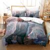 Anime Beastars 3 Pieces Duvet Cover Set Cute Kawaii Bed Set Soft Microfiber Bedding with Pillowcases for Fans Gift