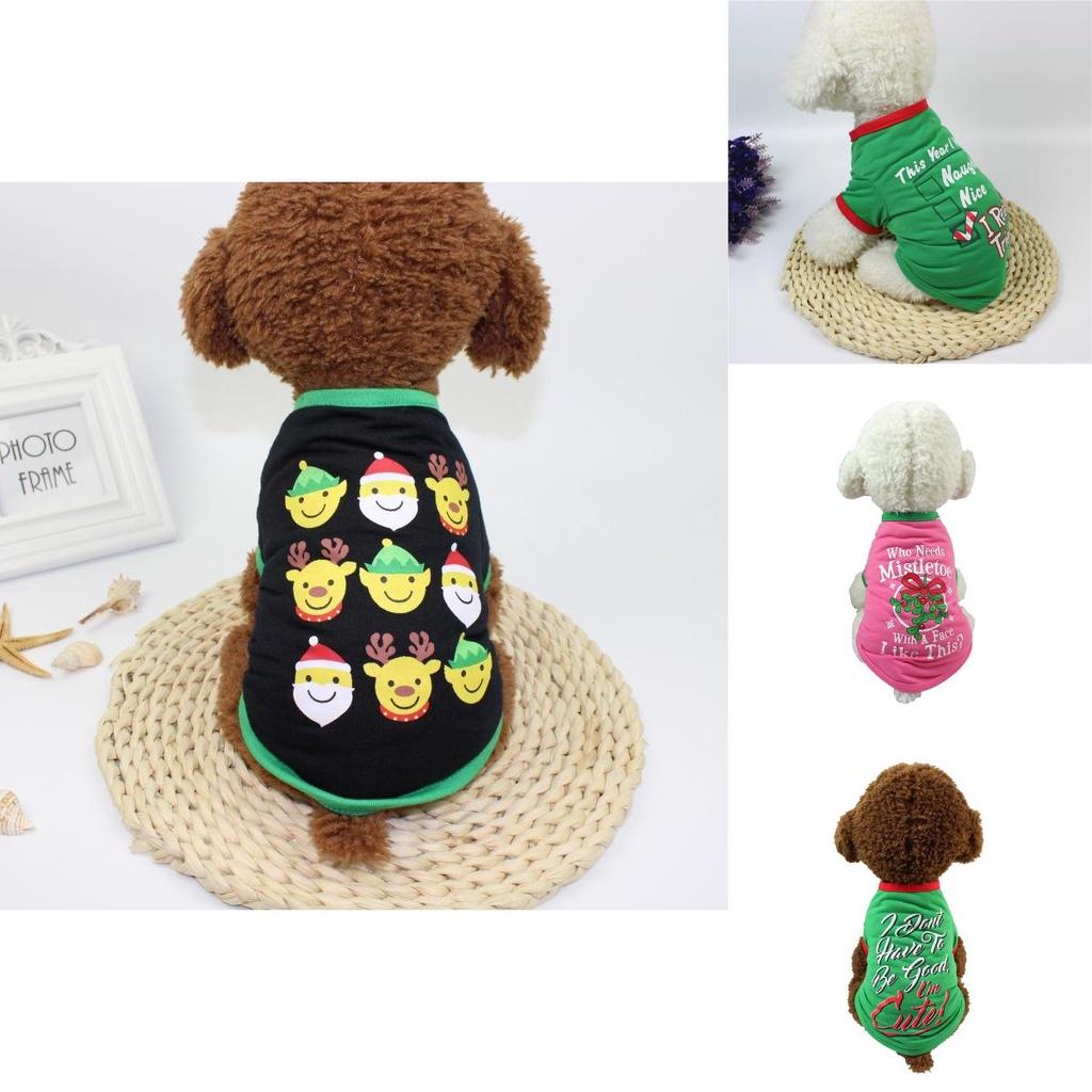 Gemütliche Weihnachts-Haustierkleidung Hunde Weihnachtsmann Pullover Shirt für entzückende Welpen und Katzen