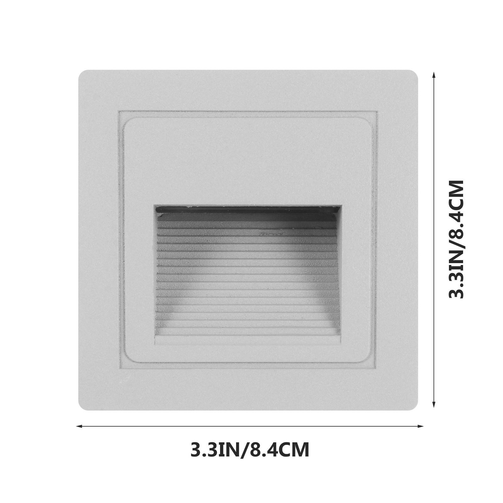 

1Pcs High-Quality Aluminum Waterproof LED Stair Light Embedded Step Lamp for Outdoor Garden Patio Staircase белый