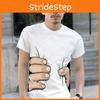 Neues Herrenmode 3D-gedrucktes T-Shirt mit lustiger großer Hand Kurzarm-Tee**